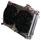 Spawon Radiator   Fan Shroud For Mazda Miata Mx-5 1 6l L4 1989-1997 Aluminum Mt