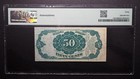 50 Cents Fifth Issue Fractional Currency Fr  1381 Blue Right End Pp D - Pmg 40