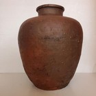 Antique Bizen Pottery Jar Edo 18th Century Japanese Ceramic Vase Vessel 12 Inch