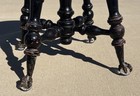 Antique Tonk Adjustable Piano Stool Glass Ball   Claw Feet Chicago New York
