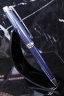 Caran D ache Leman Grand Bleu Silver Plated And Rhodium Coated Ball Pen