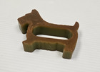 Art Deco Bakelite Scottie Dog Carved Napkin Ring Butterscotch Great Buy 