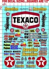 Texaco Sticker Gang Sheet 16 -r c Model Decal 1 12 -1 10-die Cut -nascar  16