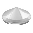 Chrome Front Semi Truck Hub Cap Pointed Cone Style Universal 1  Lip New 10750