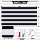Kesfey 3 Packs Black And White Vertical Striped Tablecloth 54 X 108 Inch