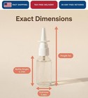 6 Pack 10ml Empty Glass Nasal Spray Bottles Fine Mist Refillable Clear Sprayer