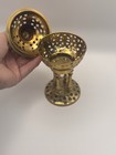 Vintage Brass 4 Pillar Incense Burner  Censer  Made In India