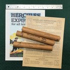 Inert Hercules Dynamite Sticks  Set Of 3 W instructions And Poster