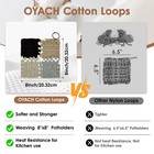 400 Pcs 10 Inch Neutral Cotton Potholder Weaving Loom Refill Loops 10 Colors