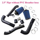 2 5  Front Mount Air Intake System For Nissan 370z Infiniti G37 Q60 Q40 V6 2009 