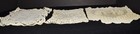 3 Different Vintage Cream Hand Crocheted Floral 2 Square 1 Rectangle Doilies