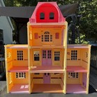 Fisher Price Loving Family Grand Mansion Twin Time Folding Doll House 2005 Read