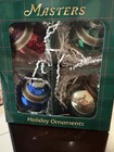 New Augusta National Masters Golf Christmas Tree Holiday Ornament Rare Set Of 4