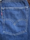 1950s Levi   s 701 Big E Hidden Rivets Denim Jeans  Vintage Selvedge W23 L26 Clean