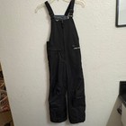 Arctix Kids Snow Bib Overalls Black Small 5k Insulated Ski Snow Pants