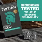 Trojan Raw Thin Latex Lubricated Condoms 24 Count Premium Protection