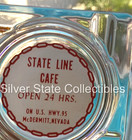 Scarce Ca  1950 s State Line Cafe Casino Ashtray   Match Cover Mcdermitt  Nv