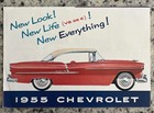 1955 Chevrolet Bel Air Sales Dealer Brochure Convertible Wagon Handyman Chevy