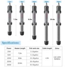 50w 100w 300w Adjustable Aquarium Heater  Submersible Fish Tank Heater Thermo   
