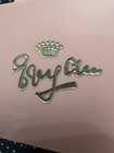 Vintage Evyan White Shoulders Powder Pink Plastic Box And Puff Vanity