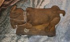 Antique 1908 Steiff Tige Bulldog With Button Mask Pulltoy Nice Condition 