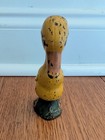 Vintage Hubley Cast Iron Paperweight Duck Duckling 1900-1940 Original Paint 5 