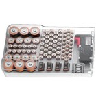 8-slot Battery Keeper Case W detachable Tester  Organizer Storage Box White