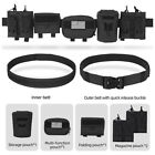 Tactical Belt Nylon Security Guard Duty Belt Utility Kit With Accessories Pouch
