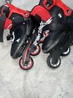 Rollerblade Usa Microblade Boys Adjustable Fitness Inline Skate - Black red 5-8