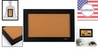 Compact Cork Bulletin Board 11    X 17    With Black Frame     Easy To Hang Anywhere