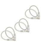 3pcs Cat5 Cat5 Rj45 Ethernet Lan Network Patch Cable For Ps Xbox Internet Router