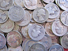 1934   1964    Washington 90  Silver Quarters      lot Of 20 Coins