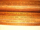 17 Yardstick Wood Wooden Ruler Lot Pa Advertising Sign Craft Hobby 48   39 25 