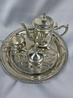 Vtg International Silver Company Price William Child s 4 Pc Tea Coffee Set Ds43