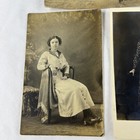 Lot Of 3 Antique Real Photo Postcards Women  Man  Horse Drawn Wagon Early 1900 s