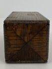 Antique Oak Wood Puzzle Box   Sewing Machine Attachments  21    rw