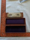 Antique C  1917 Up To Date Hohner Harmonica Tremolo Concert Harp In Box B F Gild