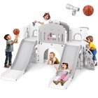 9in1 Kids Double Slide Toddler Toys Backyard Playground Playset Indoor outdoor