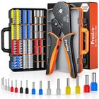  Ferrule Crimping Tool Kit - Awg 28-5 Hexagonal Ferrule Crimper With Self 