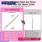 Nail Art Pens Set  12 Metallic Colors 12pcs Color Pen Set