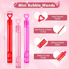 Valentines Mini Bubble Wands Party Favors For Kids  30pcs 10 Colour Heart Bubble