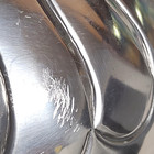 India Handicrafts  Inc  Silver Plated Pedestal Bowl Centerpiece 12  X 8 