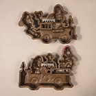 Vintage 1990 Homco Fire Truck Wall Plaques Teddy Bear Dalmatian Set Usa
