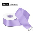 1 1 4  10 Yard Double Faced Solid Satin Ribbon Polyester Fabric Light Purple