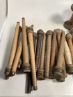 Wood Spools Bobbins Wooden Industrial 3 -8 75  Vintage Quills Mix Lot-30 