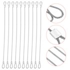  10 Pcs Stainless Steel Wire Rope Aluminum Sleeve Safety Cable Security Securing