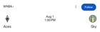 Wnba Tickets Las Vegas Aces Vs Chicago Sky