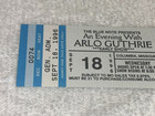 Arlo Guthrie 1996 Unused Concert Ticket  Columbia Missouri Ephemera Memorabilia