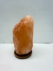 Natural Himalayan Pink Salt Rock Lamp 7 5  Wood Base Crystal Night Light 3 8 Lb