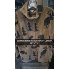Vintage 90s Awesome Wear Moose Fleece Jacket Xl Usa Cabincore Gorpcore Canoe